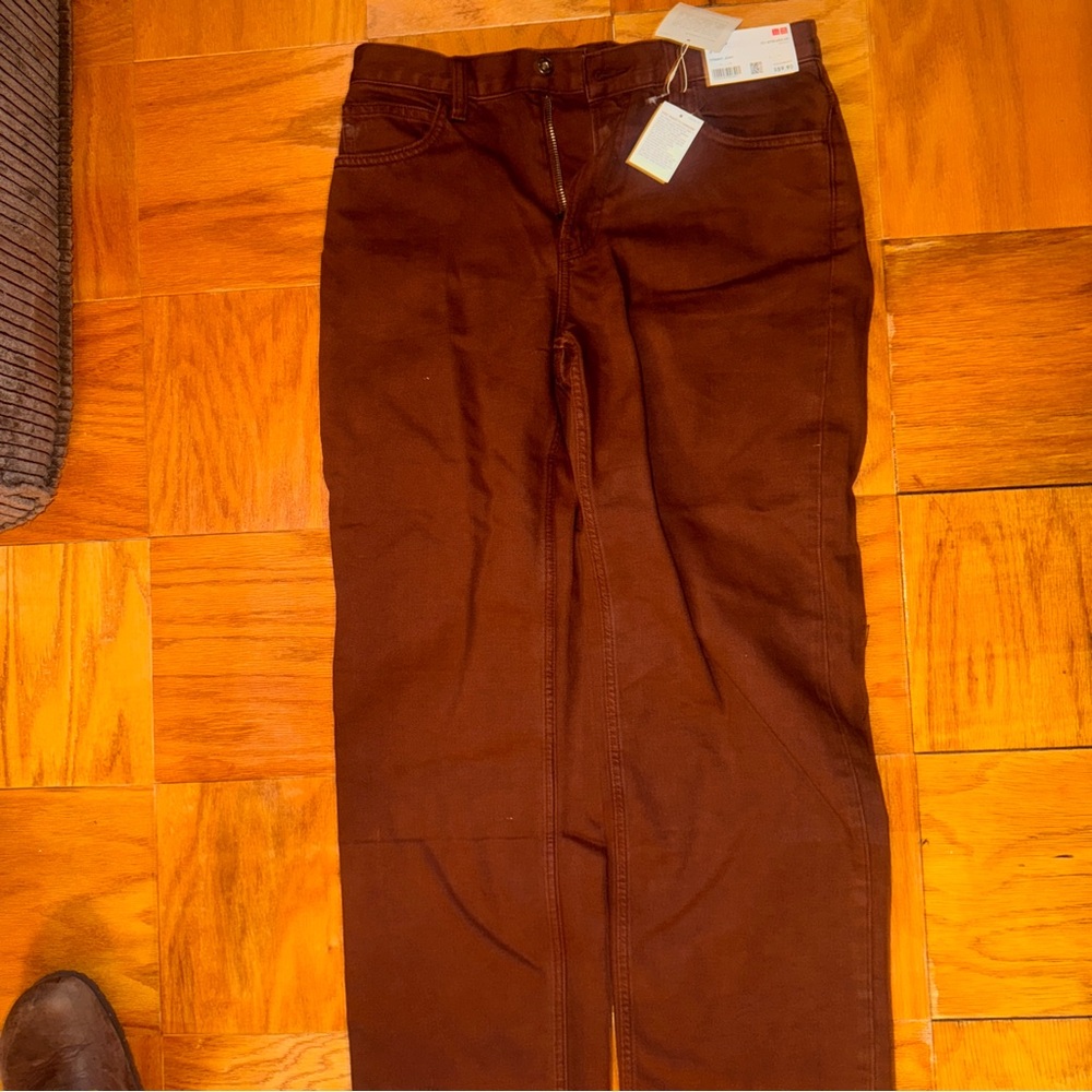 Uniqlo Dark Brown Straight Jeans